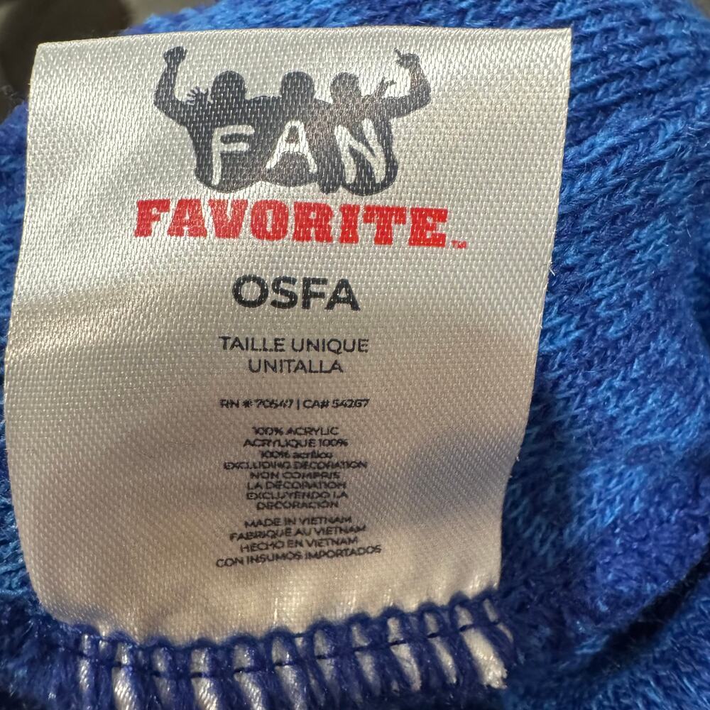 LA Dodgers Beanie by Fan Favorite, Blue and White Knit Cuff Hat, OSFA, NWT - Picture 5 of 7